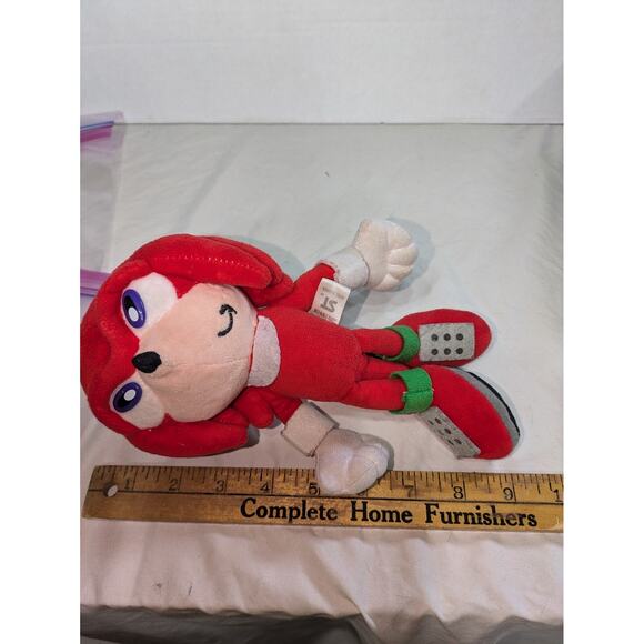 Vintage? Sonic The Hedgehog Knuckles Stuffed Plush ST 10 Inch‎ Rare Sega Echidna - Picture 5 of 7